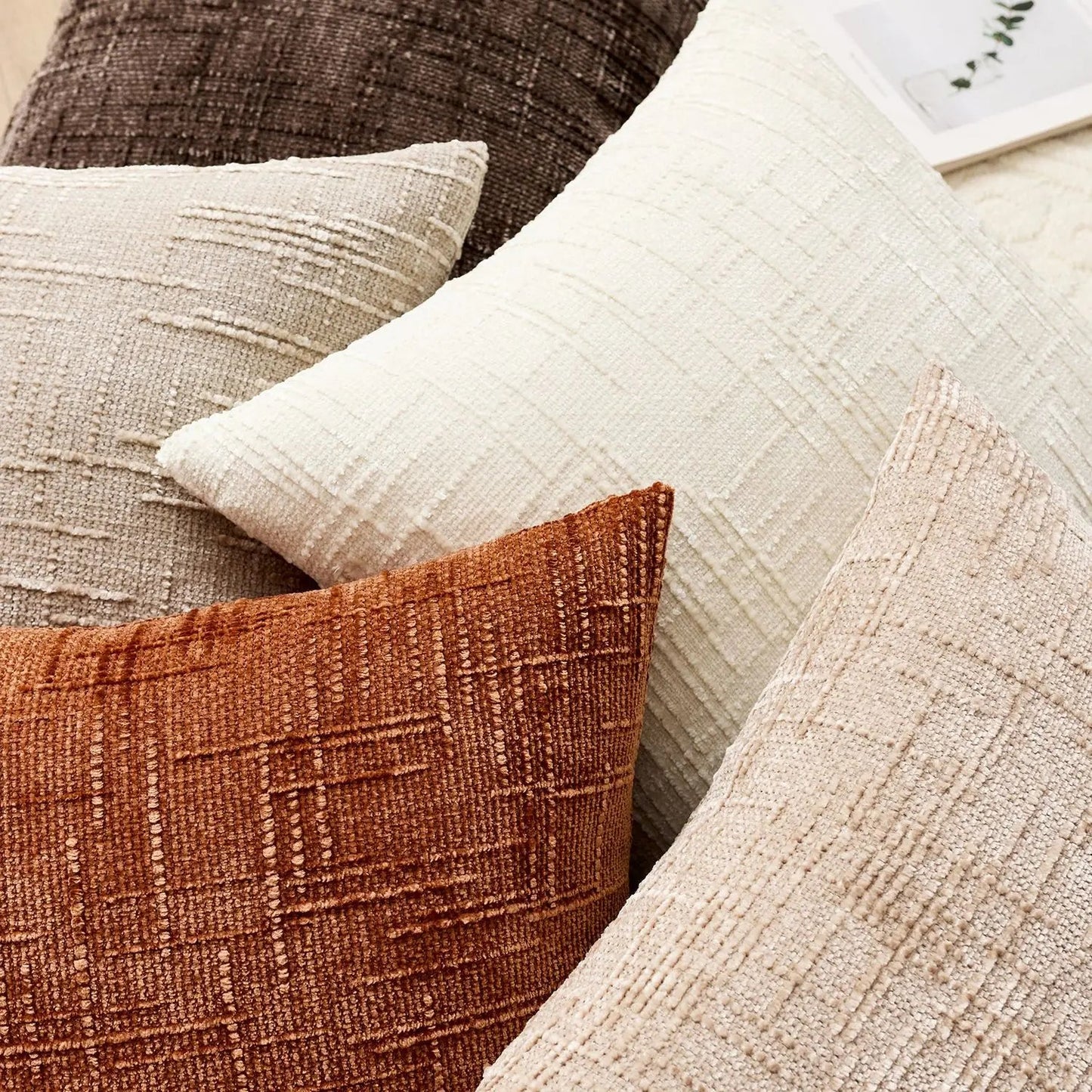 Chenille Cushion Cover | Decorative Couch Cushion Cover 4