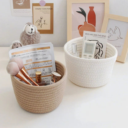 Cotton Rope Storage Basket | Eco-Friendly Organizer for Toys