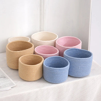 Cotton Rope Storage Basket | Eco-Friendly Organizer for Toys