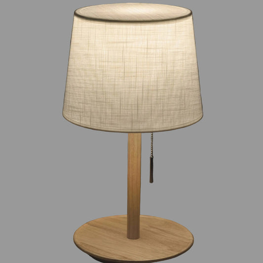 Gentle Glow | Walnut Bedside Table Lamp