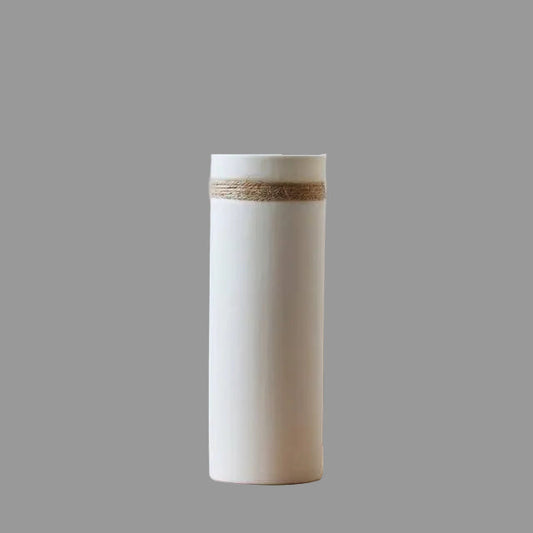 Modern White Ceramic Vase | Artistic Home Decor