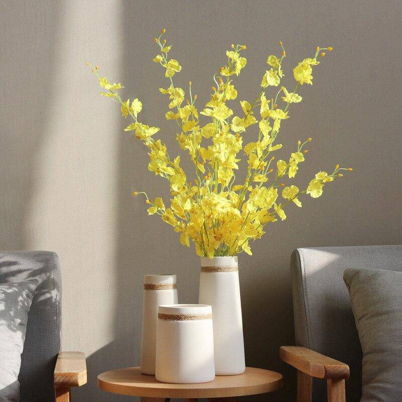 Modern White Ceramic Vase | Artistic Home Decor
